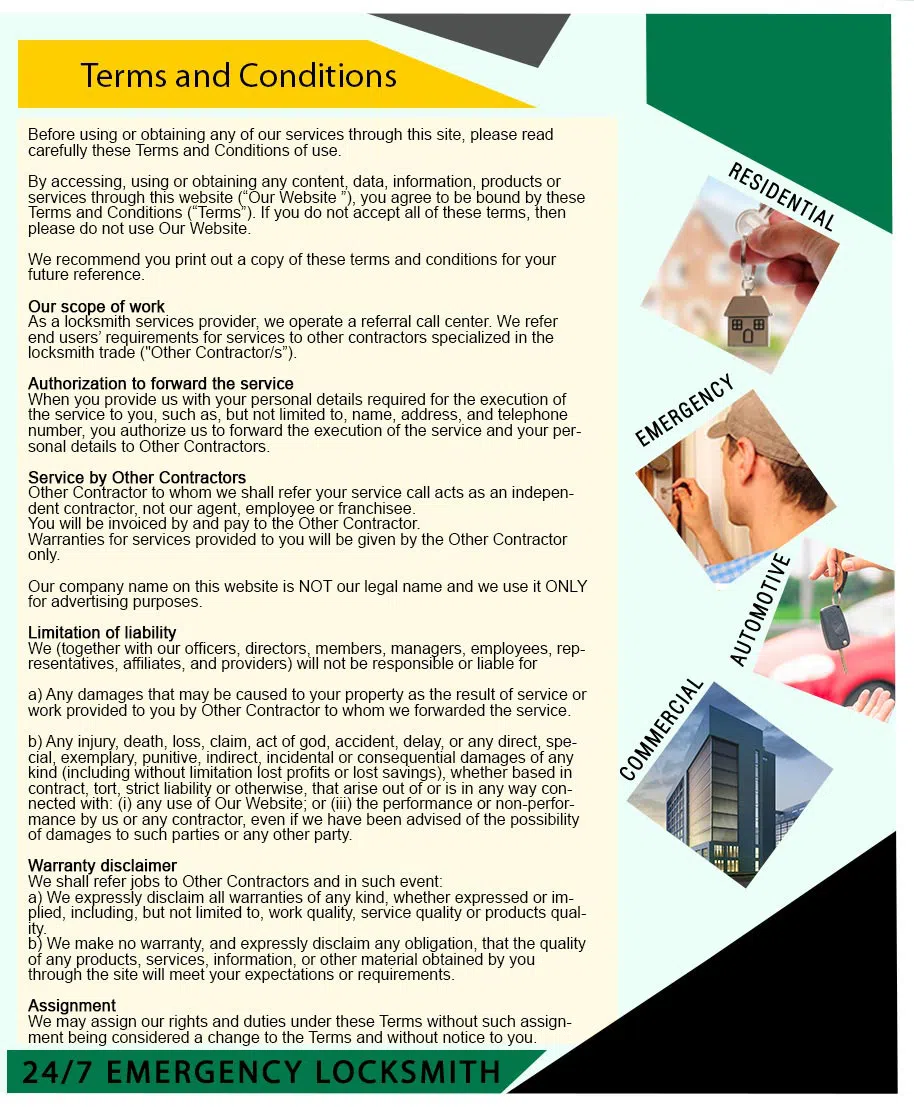 Amber Locksmith Store Glastonbury, CT 860-261-9284 - terms-and-condition-68-19mod